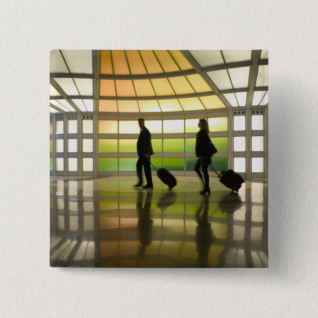 Chapa Cuadrada EE.UU., Illinois, Chicago: O'Hare Internacional (Anverso)