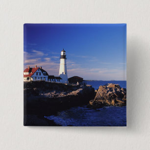 Chapa Cuadrada EE. UU., Maine. Faro de Portland Head.