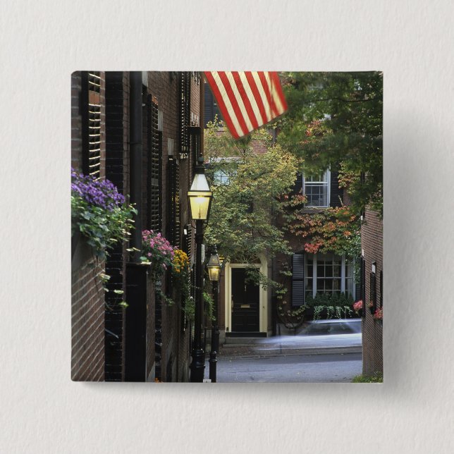 Chapa Cuadrada EE. UU., Massachusetts, Boston, Beacon Hill. (Anverso)