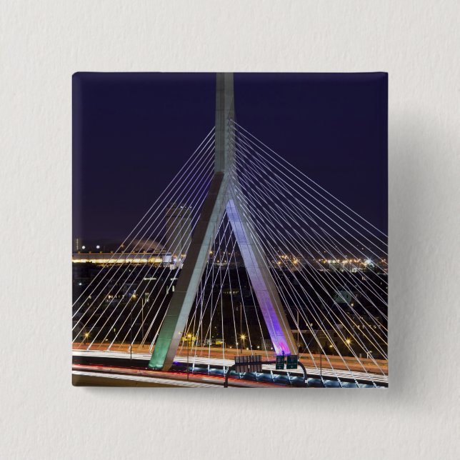 Chapa Cuadrada EE. UU., Massachusetts, Boston. Leonard Zakim (Anverso)
