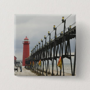Chapa Cuadrada EE. UU., Michigan, costa del lago Michigan, Grand