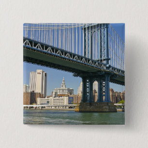 Chapa Cuadrada EE.UU., Nueva York, Nueva York. Puente Manhattan