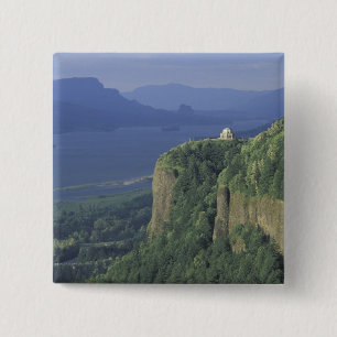Chapa Cuadrada EE.UU., Oregón, Columbia River Gorge NSA. Vista d