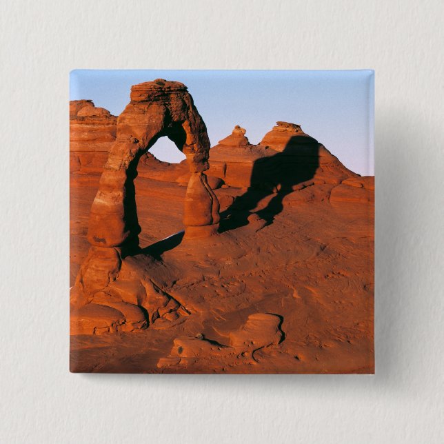 Chapa Cuadrada EE. UU., Utah, Arches NP. Delicate Arch es uno de (Anverso)