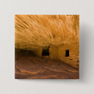 Chapa Cuadrada EE. UU., Utah, Cedar Mesa, Mule Canyon. Arenisca
