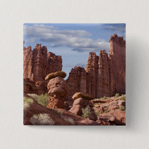 Chapa Cuadrada EE. UU., Utah. Vista de Fisher Towers. Créditos: D