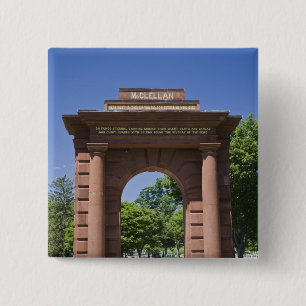 Chapa Cuadrada EE. UU., VA, Arlington. Puerta McClellan en Arling