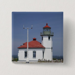 Chapa Cuadrada EE. UU., Washington, Seattle, Alki Point Lighthous