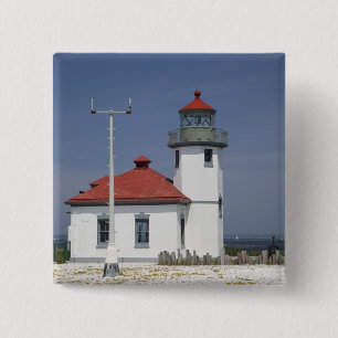 Chapa Cuadrada EE. UU., Washington, Seattle, Alki Point Lighthous