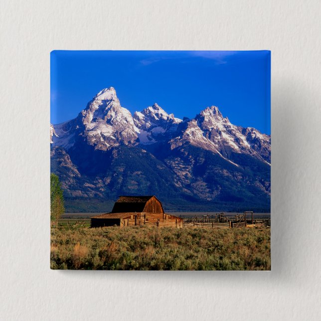 Chapa Cuadrada EE.UU., Wyoming, Parque Nacional Grand Teton, maña (Anverso)