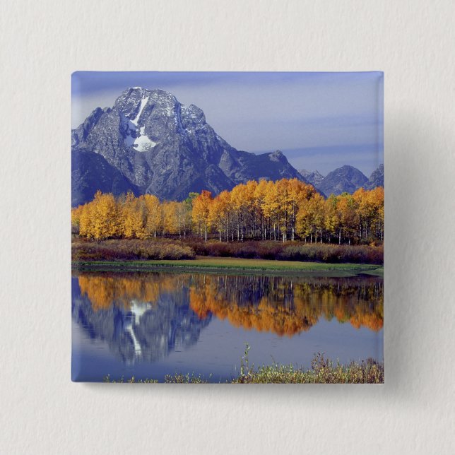 Chapa Cuadrada EE.UU., Wyoming, Parque Nacional Grand Teton. Mt. (Anverso)