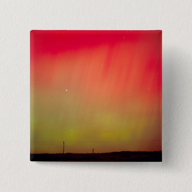 Chapa Cuadrada EEUU, Idaho. Aurora boreal, luces del norte en 2 (Anverso)