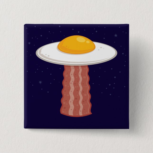 Chapa Cuadrada Eggstraterrestrial (Anverso)