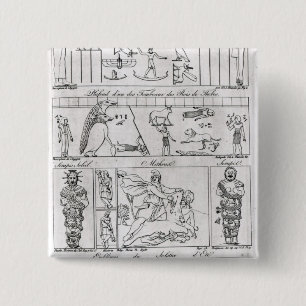 Chapa Cuadrada Egipcio y persa antiguos