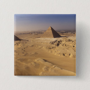 Chapa Cuadrada Egipto, Pirámides en Giza, Khafre, Keops, Menkaure