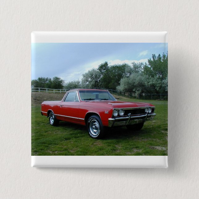 Chapa Cuadrada EL 1967 de Chevrolet Chevelle Camino (Anverso)