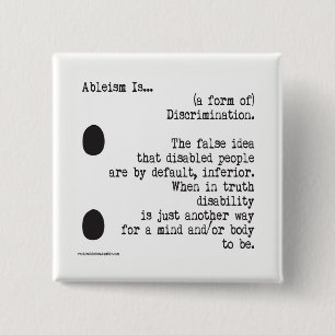 Chapa Cuadrada El Ableism es…