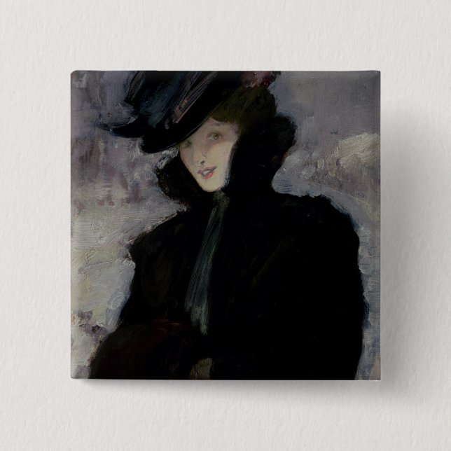 Chapa Cuadrada El abrigo de pieles (Anverso)