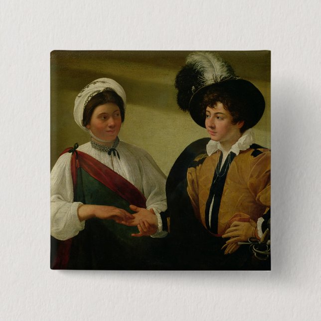 Chapa Cuadrada El adivino, c.1596-97 (Anverso)