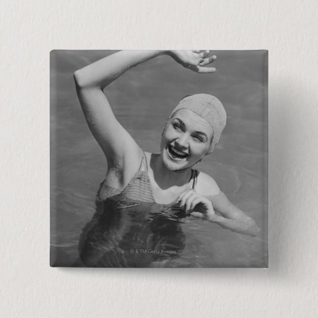 Chapa Cuadrada El agitar de la mujer (Anverso)