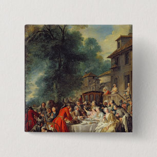 Chapa Cuadrada El almuerzo de la caza, 1737