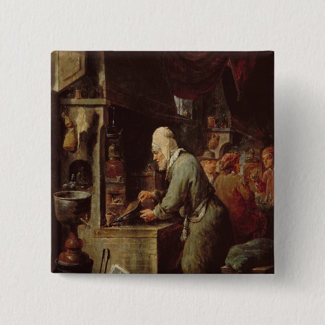 Chapa Cuadrada El alquimista (Anverso)