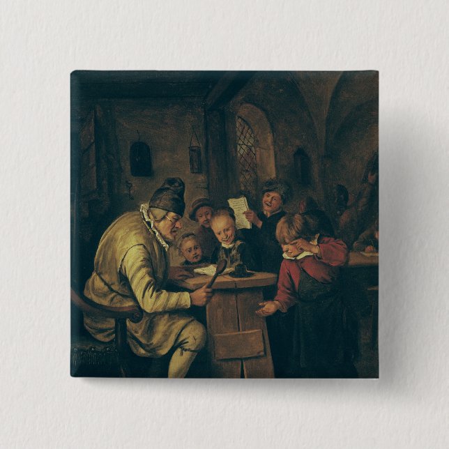 Chapa Cuadrada El amo de la escuela, 1626-79 (Anverso)