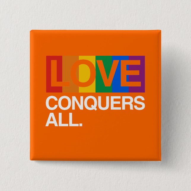 CHAPA CUADRADA EL AMOR CONQUISTA TODOS - .PNG (Anverso)