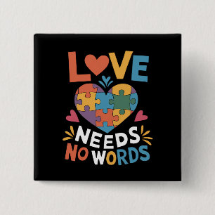 Chapa Cuadrada El amor no necesita palabras concientización sobre