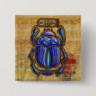 Chapa Cuadrada El antiguo Scarab Egipcio