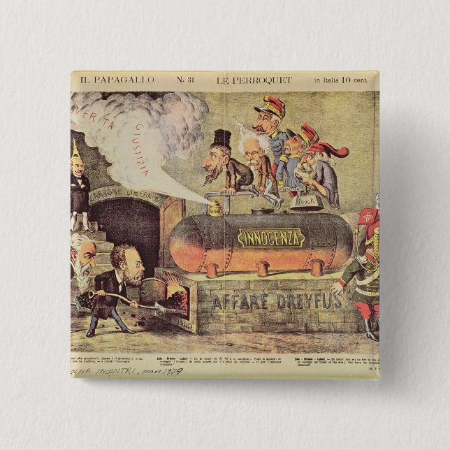 Chapa Cuadrada El asunto de Dreyfus (Anverso)