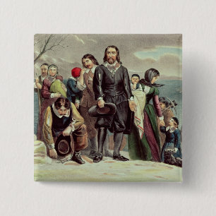 Chapa Cuadrada El aterrizaje de los peregrinos en Plymouth