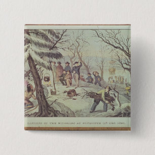 Chapa Cuadrada El aterrizaje de los peregrinos en Plymouth