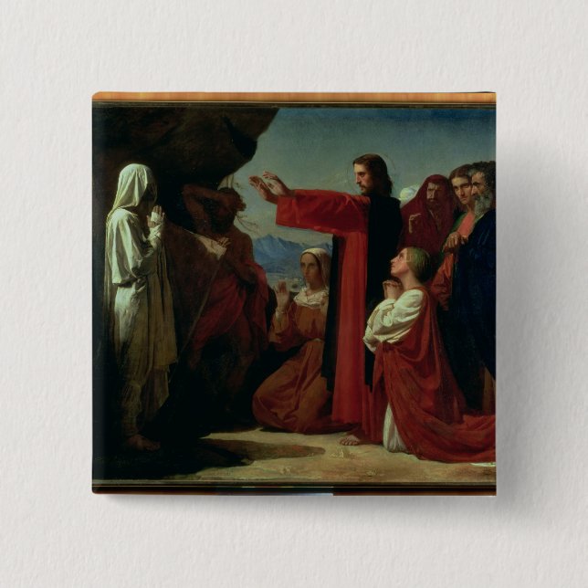 Chapa Cuadrada El aumento de Lazarus, 1857 (Anverso)