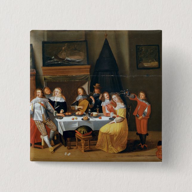 Chapa Cuadrada El banquete (Anverso)