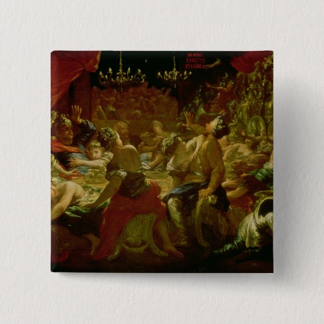 Chapa Cuadrada El banquete del Belshazzar (Anverso)