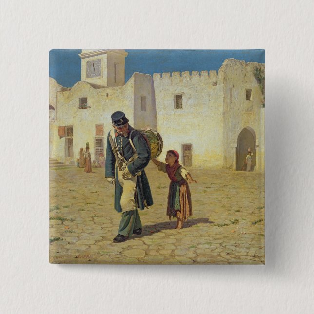 Chapa Cuadrada El batidor de tambor, 1867 (Anverso)