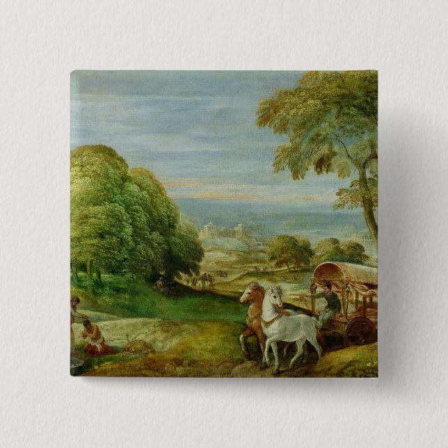 Chapa Cuadrada El bautismo del eunuco etíope (Anverso)