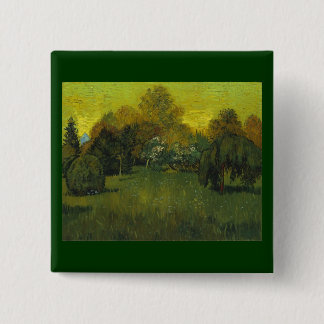 Chapa Cuadrada El Bella Artes de Van Gogh en el jardín del poeta