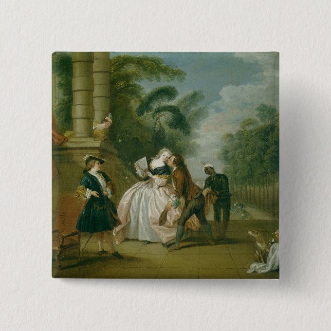 Chapa Cuadrada El beso (Anverso)