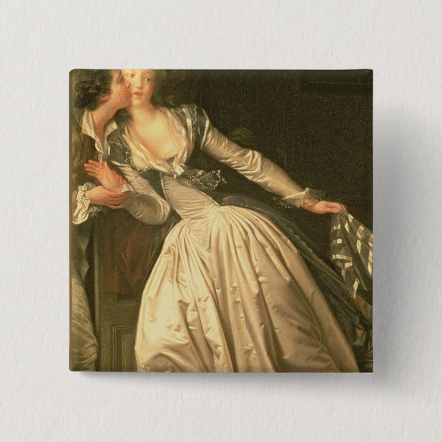Chapa Cuadrada El beso robado, c.1788 (Anverso)