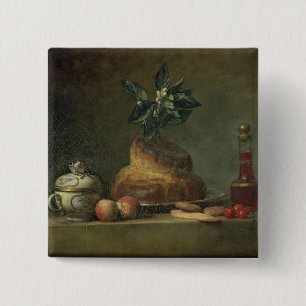 Chapa Cuadrada El bollo de leche o el postre, 1763 (aceite en