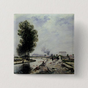 Chapa Cuadrada El canal de l'Ourcq cerca de Pantin, 1871