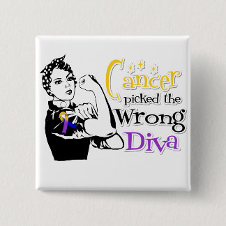 Chapa Cuadrada El Cáncer De Vejiga Recogió La Diva Equivocada