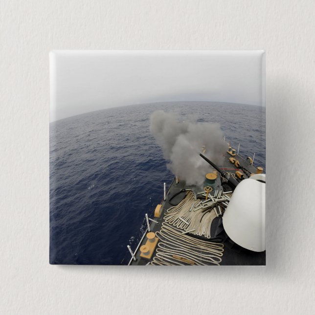 Chapa Cuadrada El cañón MK-75 de 76 mm (Anverso)