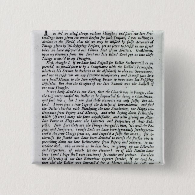 Chapa Cuadrada El capitán de la declaración de las multitudes (Anverso)