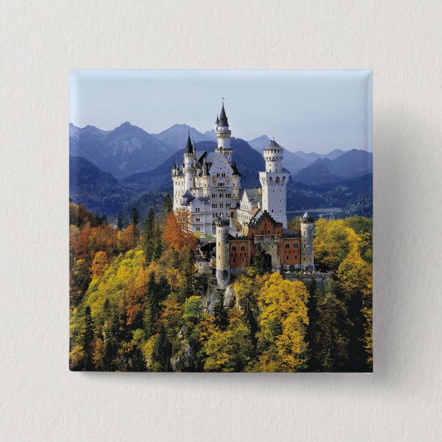 Chapa Cuadrada El caprichoso Neuschwanstein es uno de tres (Anverso)