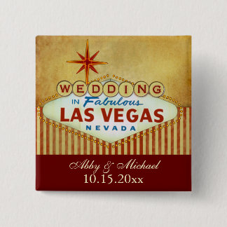 Chapa Cuadrada El casarse en Las Vegas fabuloso - rayas del