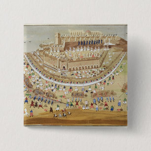 Chapa Cuadrada El cerco de Atenas en 1827, del ilustrado hola