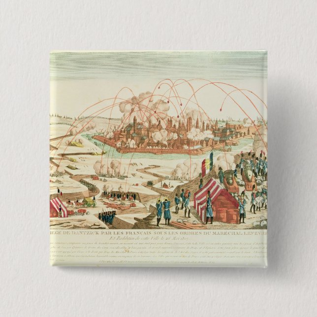 Chapa Cuadrada El cerco de Danzig (Anverso)